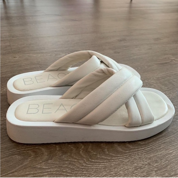 Women's White Sandals - Picture 2 of 4